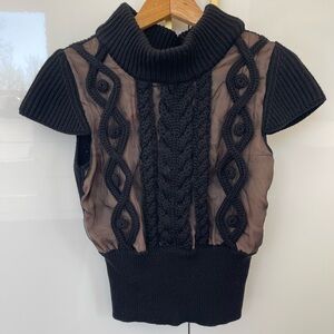 Nadya Todo wool & silk Short Sleeve Sweater